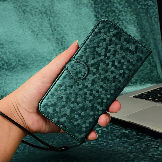 Flipové pouzdro pro Realme Note 70T 4G, Wallet Rhombus, zelené