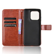 Klopové pouzdro pro Motorola Edge 60 / 60 Fusion, Crazy Horse Wallet, hnědé
