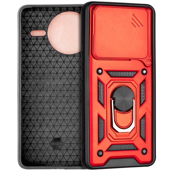 Pouzdro pro Xiaomi Poco F7 Pro, CamShield Slide, červené