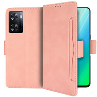 Klopové pouzdro pro Oppo A57s, Card Slot, růžové