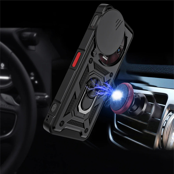 Pouzdro pro Xiaomi Poco F7 5G, CamShield Slide, černé