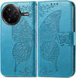 Klopové pouzdro pro Xiaomi Poco F7 Pro, Butterfly, modré