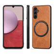 Pouzdro pro Samsung Galaxy A14 5G, Leather Hybrid MagSafe, hnědé