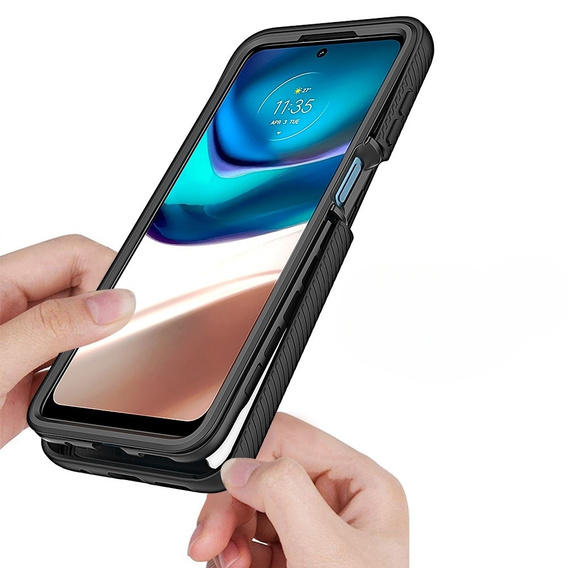 Pouzdro pro Motorola Moto G42 4G, Shockproof, s fólií, černé