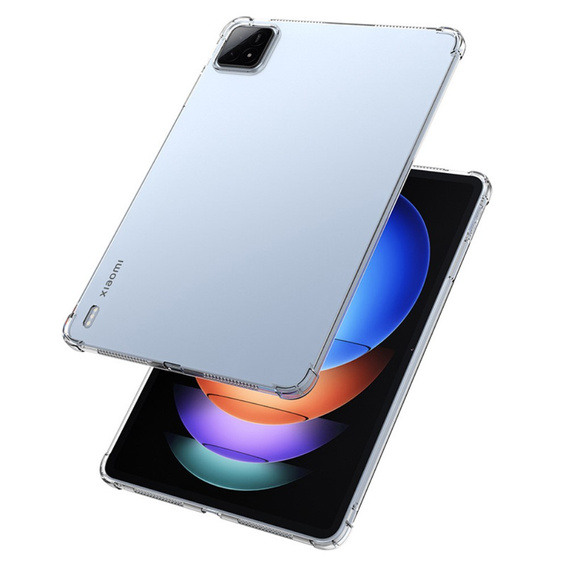 Pouzdro pro Xiaomi Pad 6S Pro 12.4, silikonové, průhledné