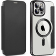 Klopové pouzdro pro iPhone 12 Pro, RFID Wallet MagSafe CamShield, černé