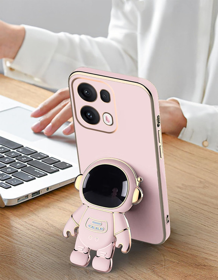 Pouzdro pro Oppo Reno 13, Astronaut, růžové