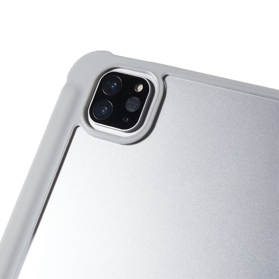 Pouzdro pro iPad Pro 12.9" 2022/2021/2020 (6/5/4 gen.), Smartcase Hybrid, se slotem na stylus, šedé