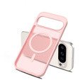 Matné pouzdro pro Google Pixel 10 / 10 Pro, pro MagSafe, průsvitné růžové