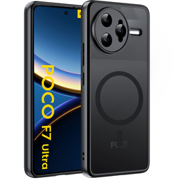 Pouzdro pro Xiaomi Poco F7 Ultra, pro MagSafe, ERBORD Matt Case, černý