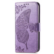 Klopové pouzdro pro Samsung Galaxy A16, Butterfly, fialové