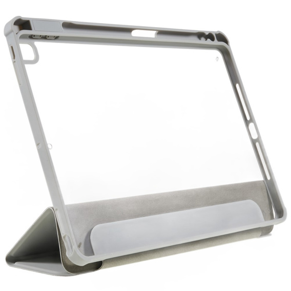 Pouzdro pro iPad 10.2 2021 / 2020 / 2019, Smartcase Hybrid, se slotem na stylus, šedé