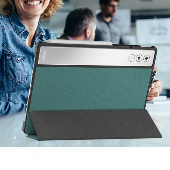 Pouzdro pro Lenovo Yoga Tab Plus, Smartcase, zelené