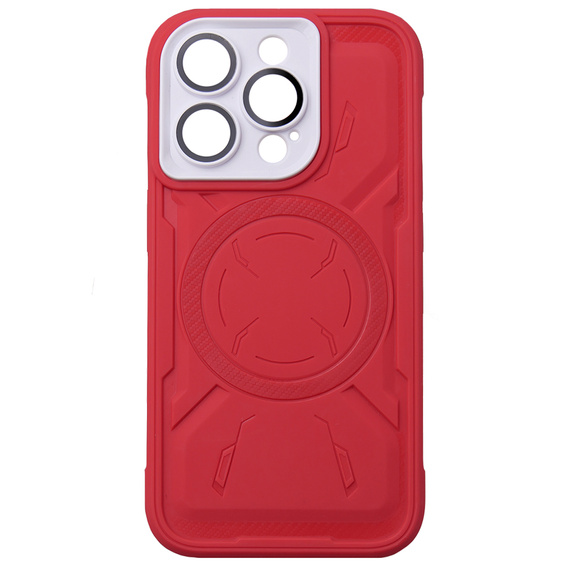 Pouzdro pro iPhone 15 Pro Max, ERBORD Armor Mag, červené