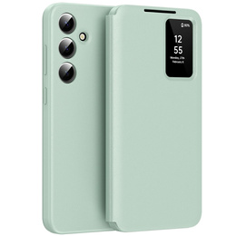 Flipové pouzdro pro Samsung Galaxy A56 5G, Smart View Wallet, zelené
