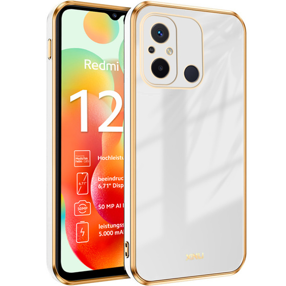 Pouzdro pro Xiaomi Redmi 12C, Glamour CamShield, bílé