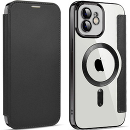 Klopové pouzdro pro iPhone 12, RFID Wallet MagSafe CamShield, černé