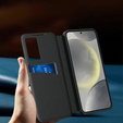 Flipové pouzdro pro Samsung Galaxy A56 5G, Smart View Wallet, černé