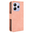 Klopové pouzdro pro Xiaomi Redmi Note 14 4G, Card Slot, růžové