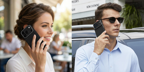 Pouzdro MagSafe ERBORD Full Kevlar pro iPhone 17 Pro Max