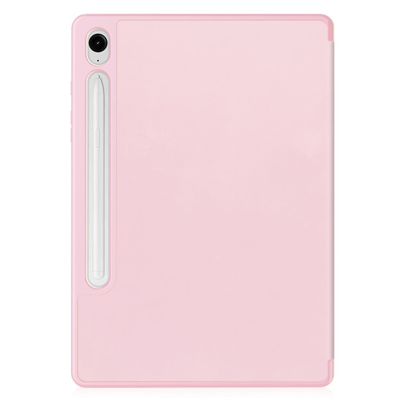 Pouzdro pro Samsung Galaxy Tab S9 FE / S10 FE, Smartcase s prostorem pro stylus, růžové