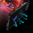 Pouzdro pro ASUS ROG Phone 8 Pro, Armor Bumper, s krytem objektivu, černá / červená