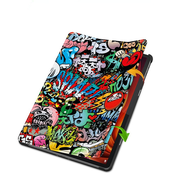 Pouzdro pro Lenovo Tab K11 Plus, Smartcase, graffiti