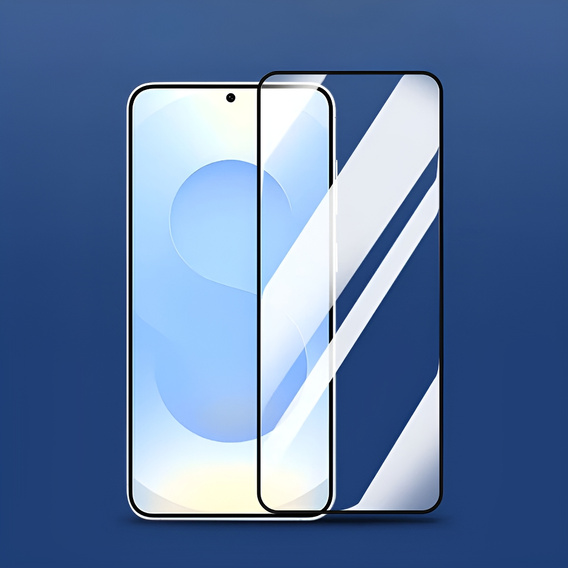 3D tvrzené sklo pro Samsung Galaxy S25, černý rámeček