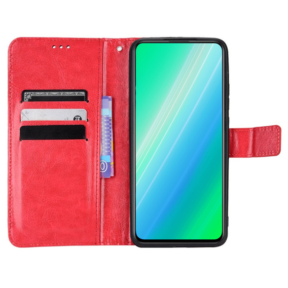 Klopové pouzdro pro Motorola Edge 40 Pro, Wallet, červené