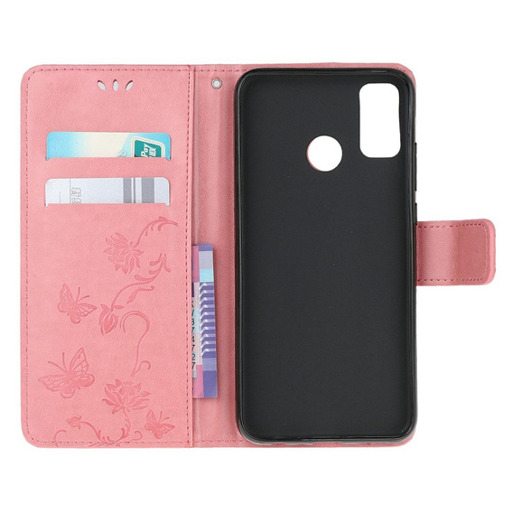 Klopové pouzdro pro Motorola Moto G30 / G10, Butterfly, modré