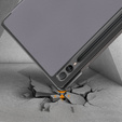 Pouzdro pro Samsung Galaxy Tab S9 FE+ Plus, Smartcase s prostorem pro stylus, šedé