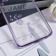 Pouzdro pro Oppo Reno8 T 4G, Glitter Flower, fialové