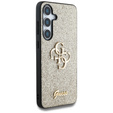 Pouzdro GUESS Fixed Glitter Big 4G Logo pro Samsung Galaxy S25