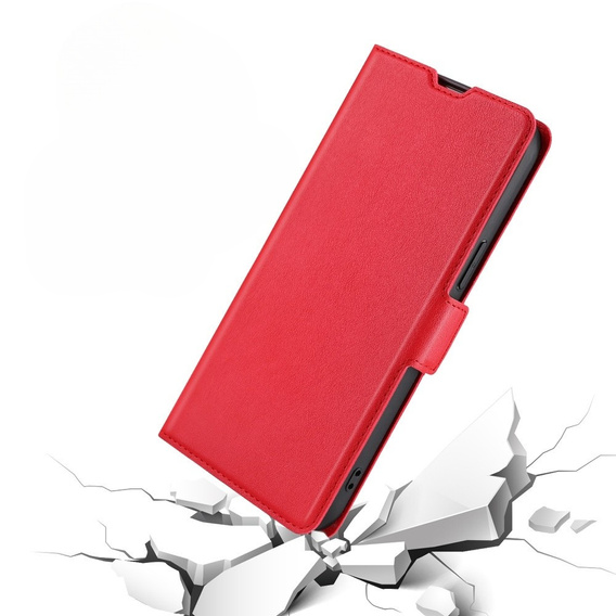 Klopové pouzdro pro Motorola Edge 30 Neo 5G, Wallet Thin Magnet, červené