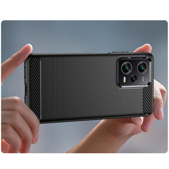 Pouzdro pro Xiaomi Poco X5 Pro 5G, Carbon, černé
