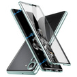 Pouzdro pro Samsung Galaxy S24, Magnetic Dual Glass, zelené