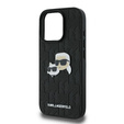 Pouzdro Karl Lagerfeld Hardcase Monogram Karl & Choupette Head Pin pro iPhone 16 Pro