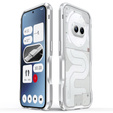 Pouzdro LUPHIE pro Nothing Phone 2a / 2a Plus, Armor Bumper, stříbrné