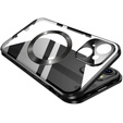 Magnetické pouzdro Dual Glass MagSafe pro iPhone 15, černé