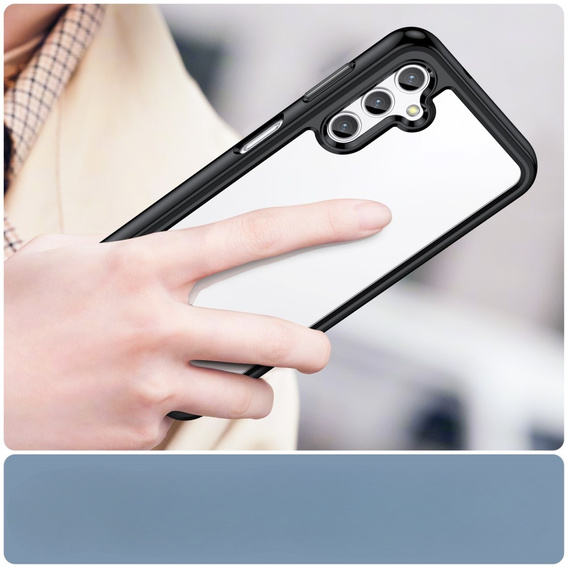 Pouzdro pro Samsung Galaxy A14 4G/5G, Fusion Hybrid, transparentní / černé