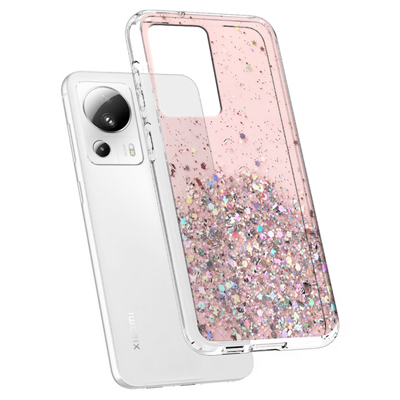Pouzdro pro Xiaomi 13 Lite, Glittery, růžové