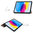 Pouzdro pro iPad 10.9 2022 10 Gen, Smartcase s prostorem pro stylus, růžové