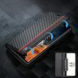 Flipové pouzdro pro Samsung Galaxy S25 Ultra, Carbon LC.IMEEKE, černé