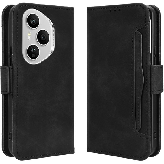 Klopové pouzdro pro Honor 400 Pro 5G, Card Slot, černé