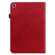 Pouzdro pro Samsung Galaxy Tab A9+, Classic, s prostorem pro stylus, červené