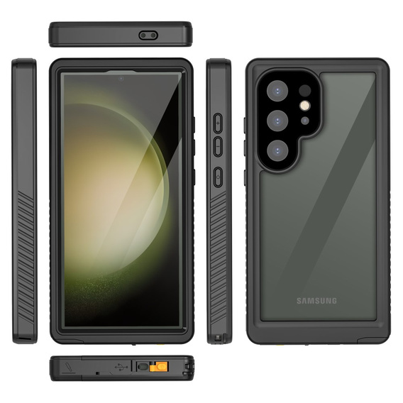 Vodotěsné pouzdro IP68 pro Samsung Galaxy S24 Ultra, Redpepper, černé