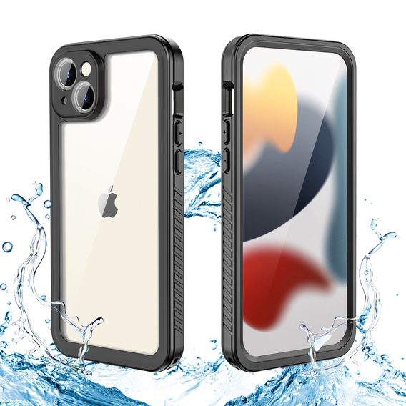 Vodotěsné pouzdro IP68 pro iPhone 15 Plus, Redpepper, černé