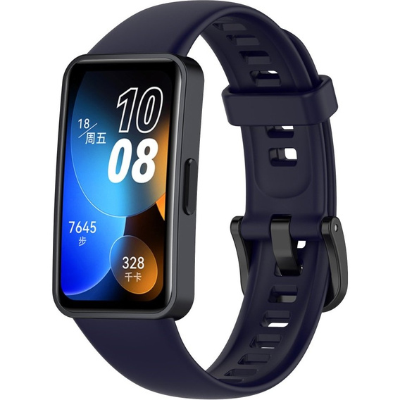 Silikonowy Gumowy Pasek do Huawei Band 8, granatowy