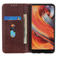 Pouzdro pro Samsung Galaxy S25 Ultra, Wallet Litchi Leather, hnědé