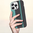 Pouzdro pro iPhone 13 Pro, Carbon Fiber MagSafe, černá / modrá